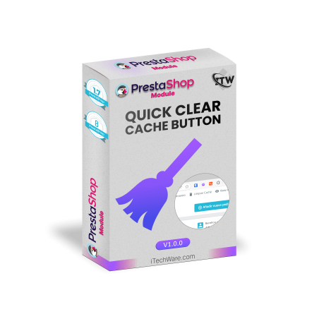 Quick Clear Cache Button – PrestaShop Module